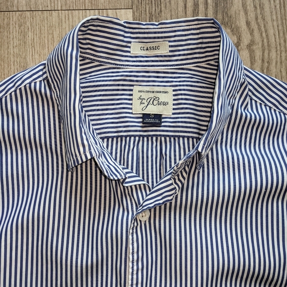 J. Crew Striped Poplin Shirt - Picture 2 of 2